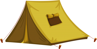Yellow Tent Camping Transparent Backgrounds PNG Images