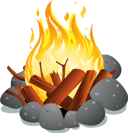 Campfire Cut Out PNG Transparent Background 436x453px - Filesize ...