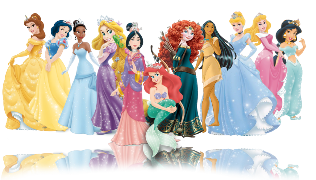 Disney Princesses High Quality PNG Transparent Background 1024x583px ...