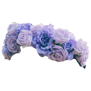 Blue Purple Flower Crown Clipart PNG Transparent Background 300x300px ...