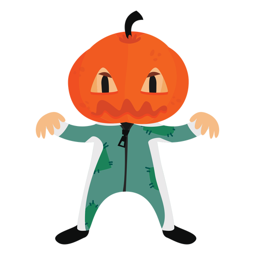 Halloween Cartoon Costume Pumpkin PNG Transparent Background 512x512px ...