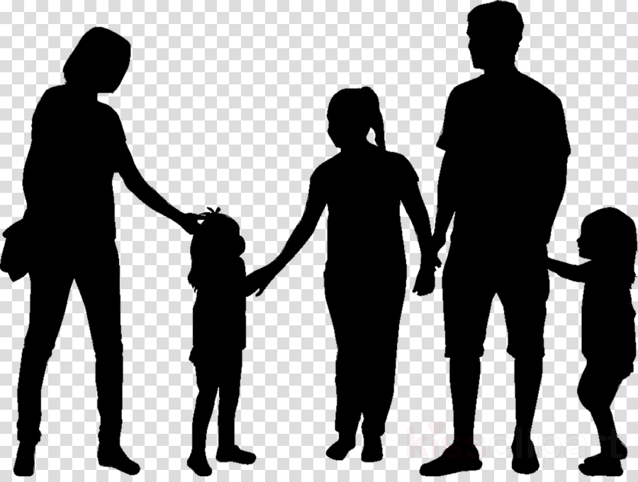 Human Family Silhouette Free PNG Transparent Background 900x680px ...