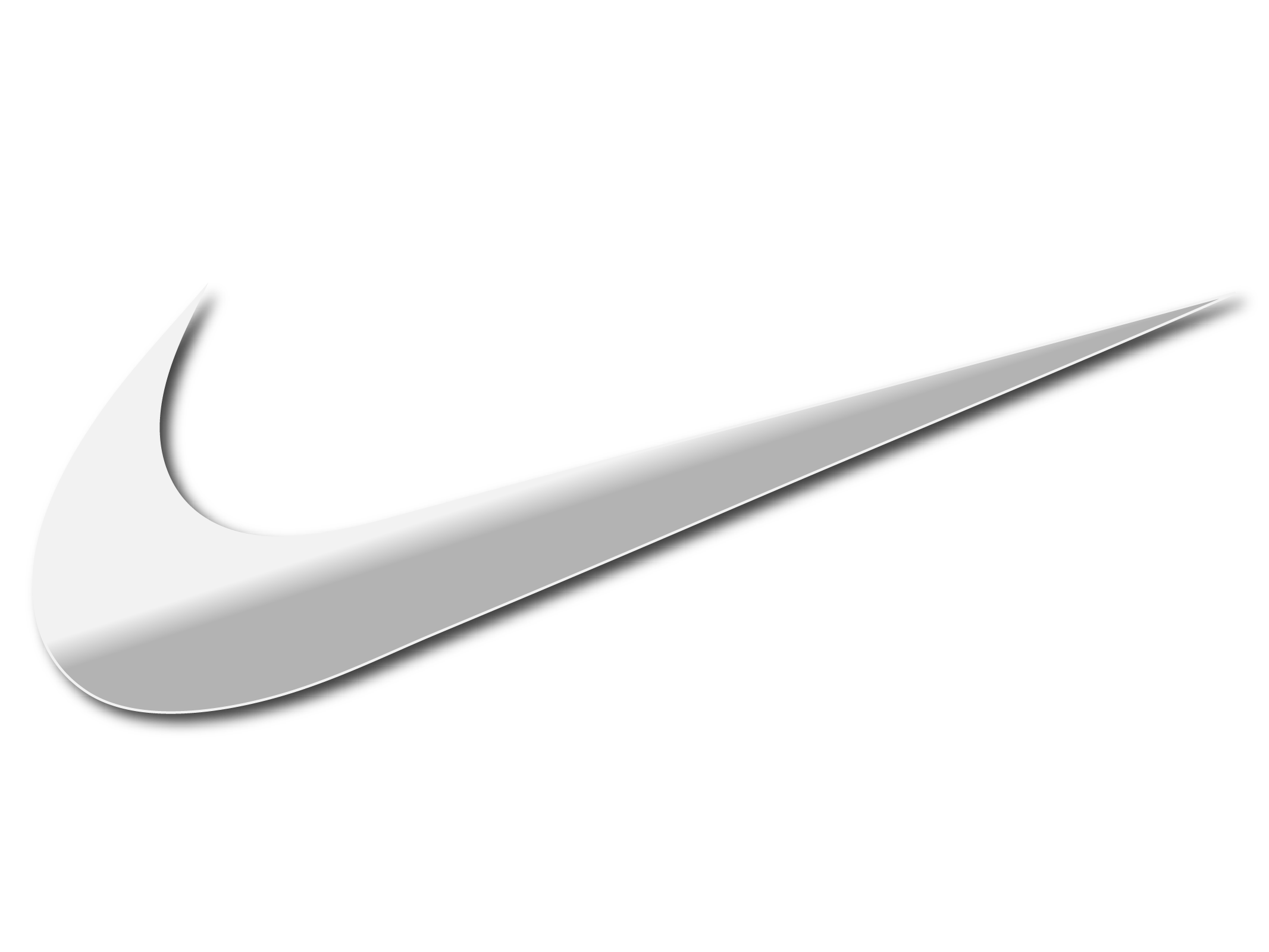 Nike logo sales silver