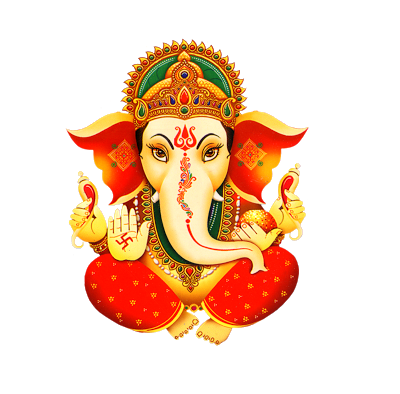Ganesh Ji Clipart - Ganesh Sticker, HD Png Download - kindpng