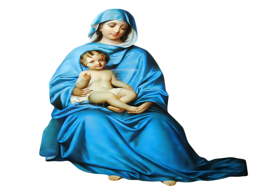 St Mary And Baby Photo PNG Transparent Background 1024x768px