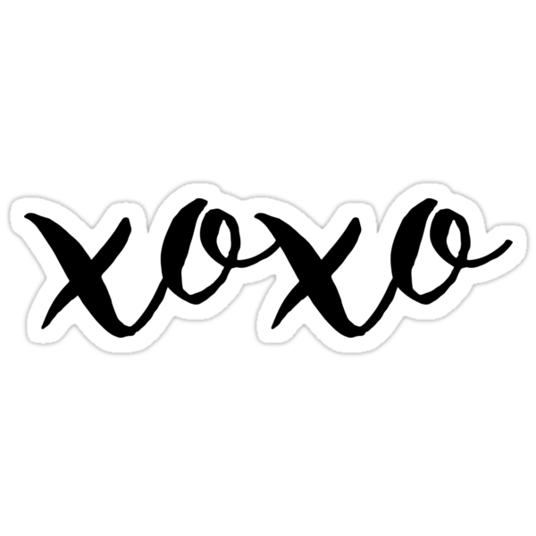 Xoxo Sticker Free PNG Transparent Background 600x600px - Filesize ...