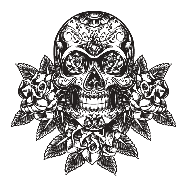 World Tribal Skull Tattoos PNG Transparent Background 650x650px ...