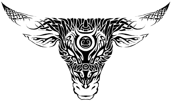 Taurus Zodiac Symbol Temporary Tattoo - Etsy