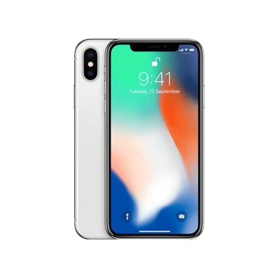 White Iphone X Hd Free Download With A Clock On Its Screen PNG Images