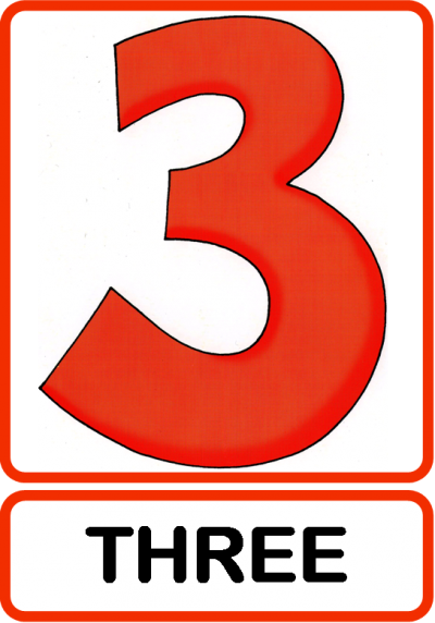 Three, 3 Numbers Icon PNG Images