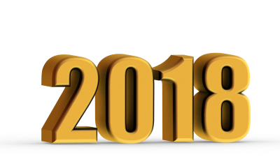 2018 Happy New Year 3d Png PNG Images