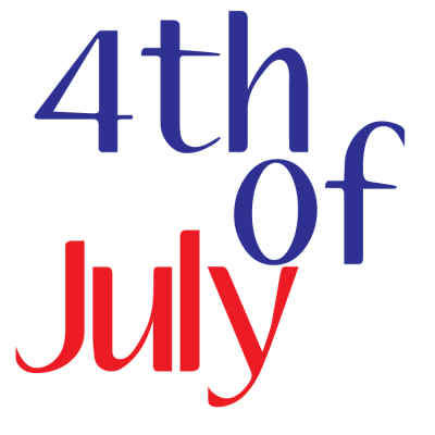4th Of July Text Logo PNG Images