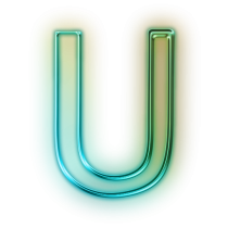 Transparent Green Alphabet U Image PNG Images