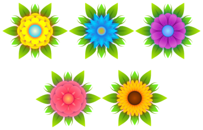 Abstract Flower Background PNG Images