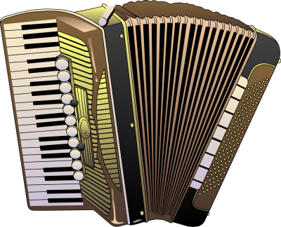 Simple Accordion Image Clipart Style Illustration PNG Images