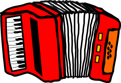 Accordion Red Clipart Vector, Accordion Transparent PNG Images