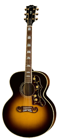 Gibson Acoustic Guitar Black And Brown Image Photo PNG Images