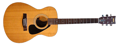 Plain Looking Wooden Acoustic Guitar Photo PNG Images