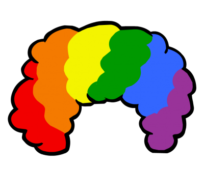 Rainbow Afro Colorful Png PNG Images