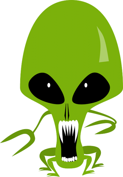 Green Alien Monster Image PNG Images