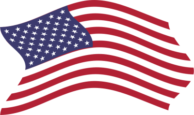 Clipart American Flag Breezy 5 PNG Images