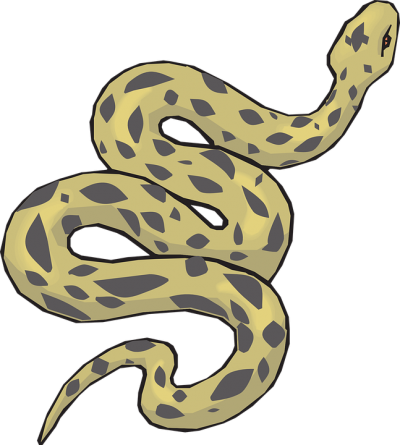 Green Black Snake Polka Dotted Clipart PNG Images