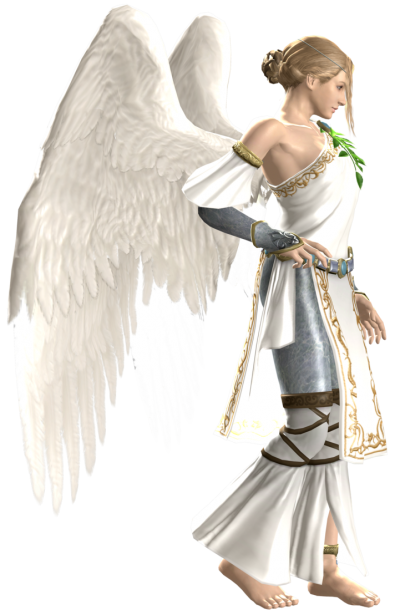 Angel Character, White Angel Wings PNG Images