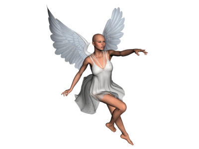 Sitting Angel Character PNG Images