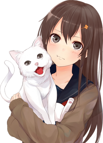 Anime Girls Cutting Sticker PNG Transparent Background Ai Generative  28240365 PNG