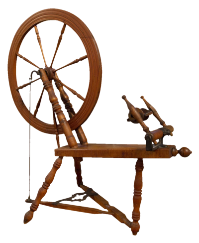 Antique Spinning Wheel Png PNG Images