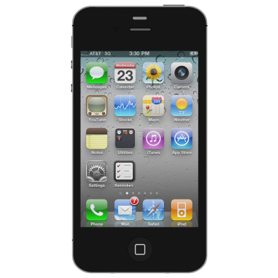 Black Apple Iphone 4s HD Image PNG Images