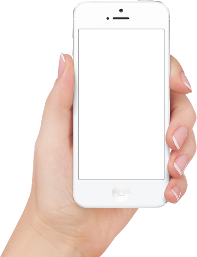 White Apple Iphone In Hands PNG Images