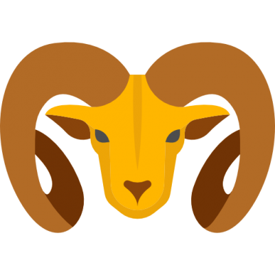 Big Horned Ram Image Yellow Clipart PNG Images