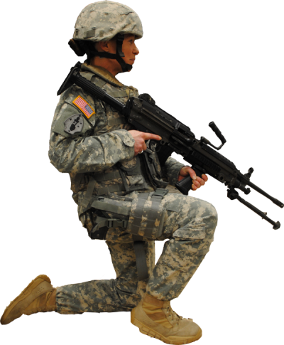Kneeling Soldier, Download Photo Of Army PNG Images
