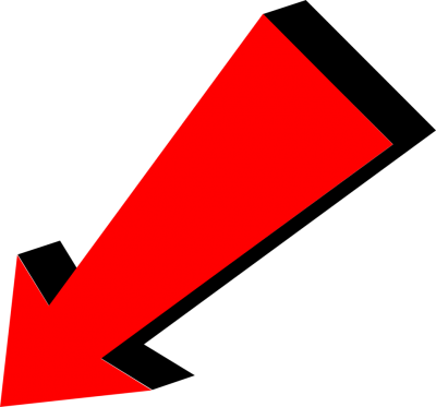 Arrow Red Pointing Bottom Left Transparent Png PNG Images