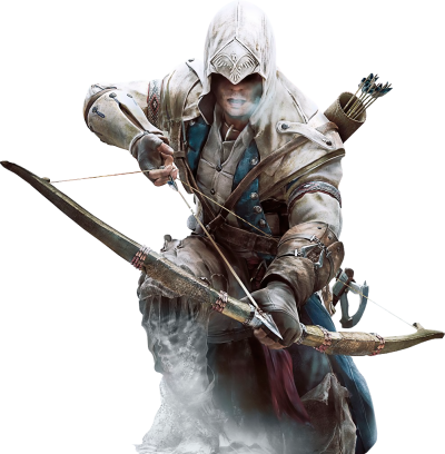 Assassinu Creed Warrior Transparent In White Costume PNG Images