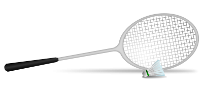 White Shuttlecock And Racket Badminton Png Download PNG Images