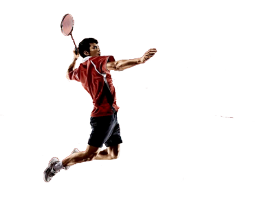 PNG Badminton, Racket, Man, Hit The Ball In The Air PNG Images