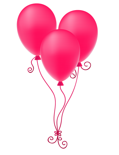 Pink Balloons Transparent HD PNG Images