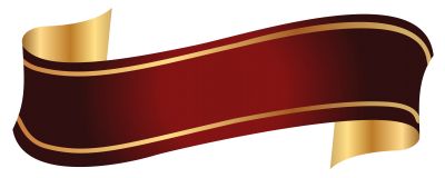 Red And Gold Banner Png Clipart Image PNG Images