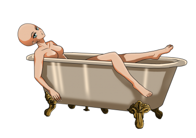 Female In Bath Tub Base Png PNG Images