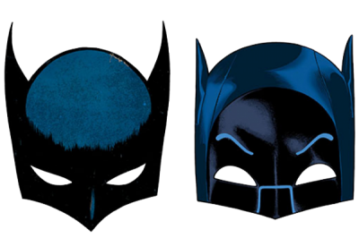 Black And Blue Batman Mask Png Transparent PNG Images
