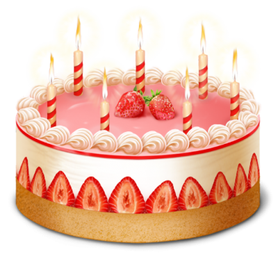 Birthdaycake, Cake, Candles, Celebration, Party, Three icons Ong PNG Images