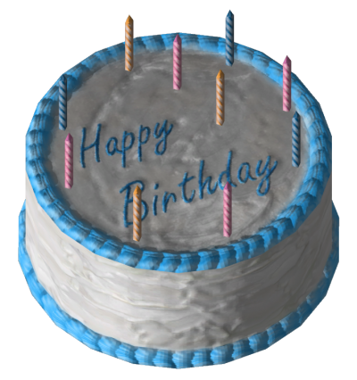 Blue And White Birthday Cake Clipart PNG Images