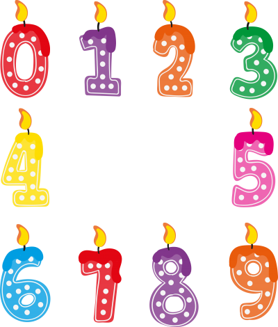 Birthday Candle Number Clipart PNG Photos PNG Images