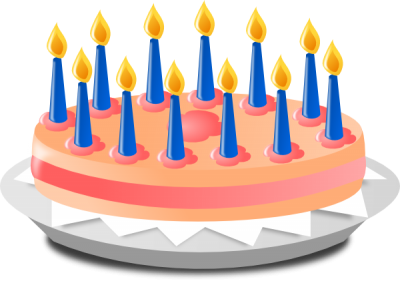 Birthday Cake With Candles Clipart Transparent PNG Images