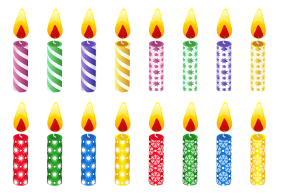 Birthday Candles Small Png PNG Images