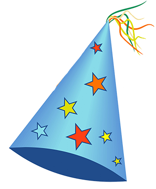Old Light Birthday Hat Png PNG Images