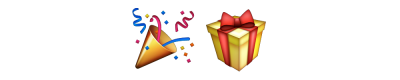 Mardi Gras Birthday Present Png PNG Images