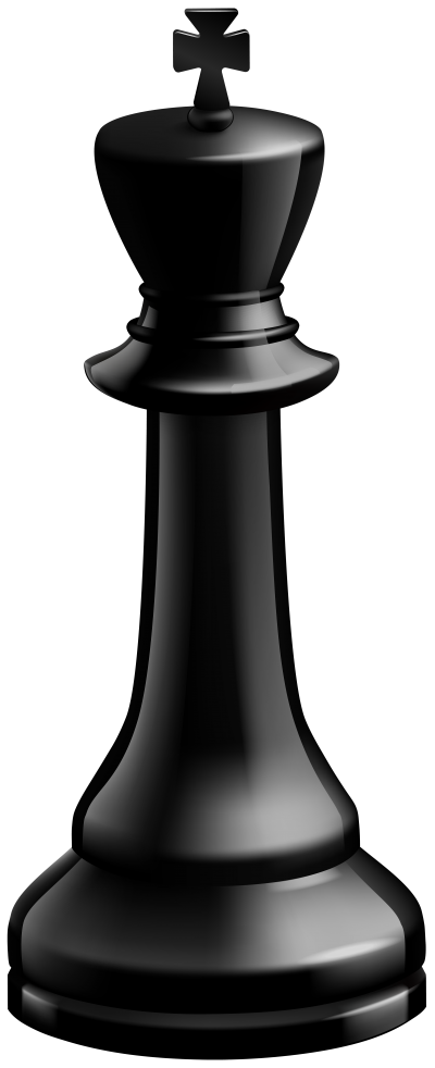 Black King Chess Piece Transparent Background PNG Images